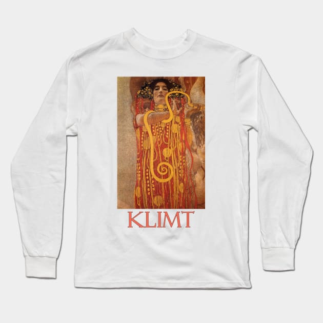 Hygieia by Gustav Klimt Long Sleeve T-Shirt by Naves